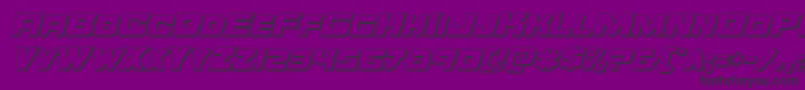 Orecrusher3Dital Font – Black Fonts on Purple Background