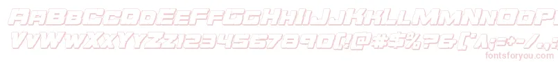 Orecrusher3Dital Font – Pink Fonts on White Background