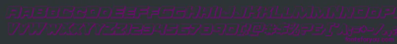 Orecrusher3Dital Font – Purple Fonts on Black Background