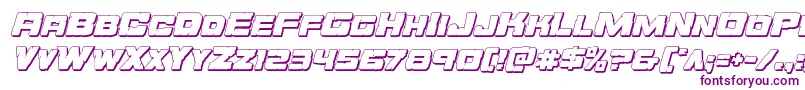 Orecrusher3Dital Font – Purple Fonts on White Background