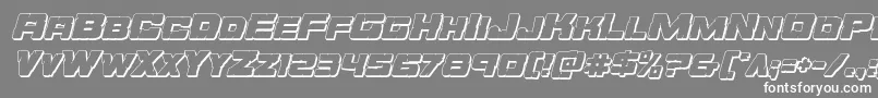 Orecrusher3Dital Font – White Fonts on Gray Background