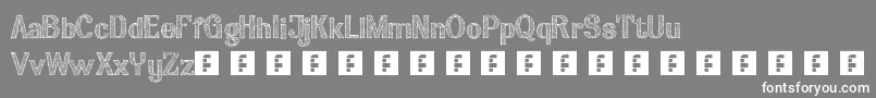 Arian Font – White Fonts on Gray Background