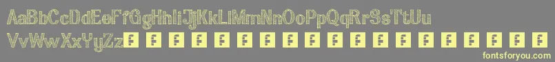 Arian Font – Yellow Fonts on Gray Background