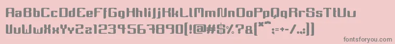 Miinnora Font – Gray Fonts on Pink Background