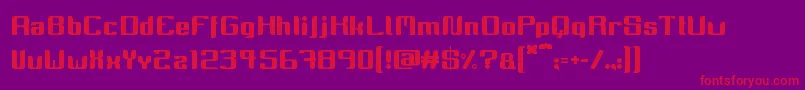 fuente Miinnora – Fuentes Rojas Sobre Fondo Morado