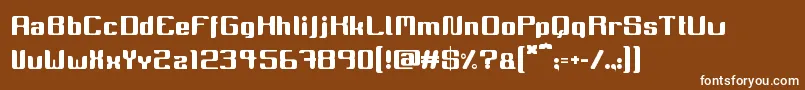 Miinnora Font – White Fonts on Brown Background
