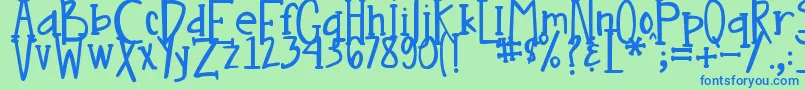 Lisätietoja DjbNouveau-fontista DjbNouveau-fontti – siniset fontit vihreällä taustalla