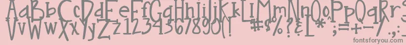 DjbNouveauフォントについての詳細 フォントDjbNouveau – ピンクの背景に灰色の文字