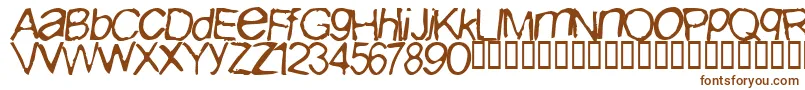 Шрифт Iburpn ffy – коричневые шрифты на белом фоне