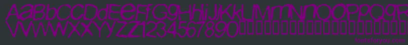 Iburpn ffy Font – Purple Fonts on Black Background