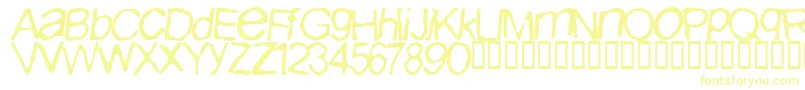 Шрифт Iburpn ffy – жёлтые шрифты