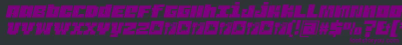 JuderaFlatItalic Font – Purple Fonts on Black Background
