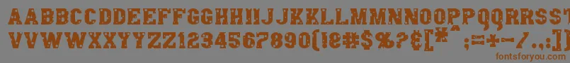 More about AngelArms Font AngelArms Font – Brown Fonts on Gray Background