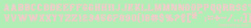 AngelArms Font – Pink Fonts on Green Background