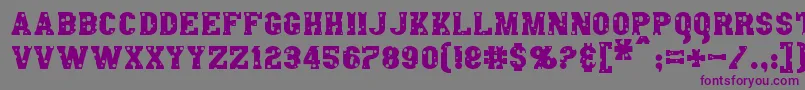 AngelArms Font – Purple Fonts on Gray Background