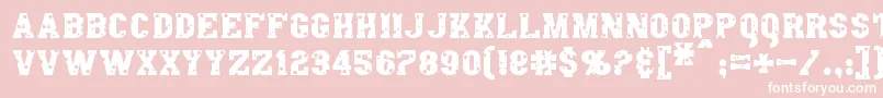 AngelArms Font – White Fonts on Pink Background
