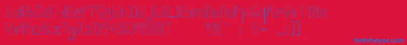 CaptainA Font – Blue Fonts on Red Background