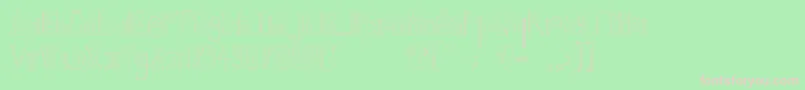 CaptainA-fontti – vaaleanpunaiset fontit vihreällä taustalla