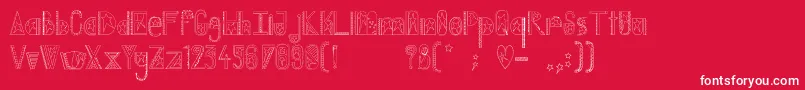 CaptainA Font – White Fonts on Red Background