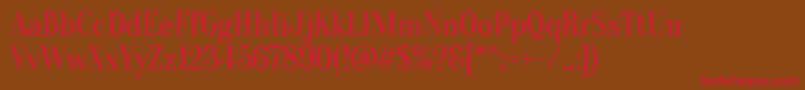 Oranienbaum Font – Red Fonts on Brown Background