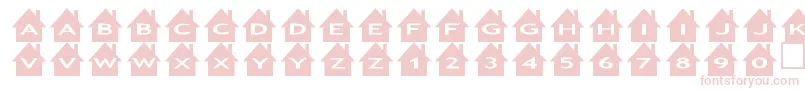 Czcionka Ashouses – różowe czcionki