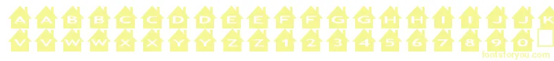 En savoir plus sur la police Ashouses Police Ashouses – polices jaunes sur fond blanc