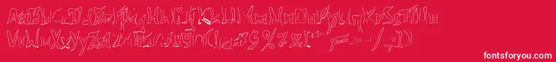 612kosheylineBold Font – White Fonts on Red Background