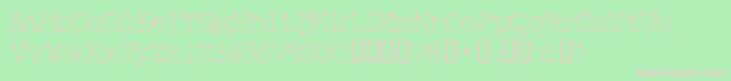 Fifthcopyssk Font – Pink Fonts on Green Background