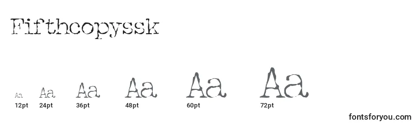 Fifthcopyssk Font Sizes