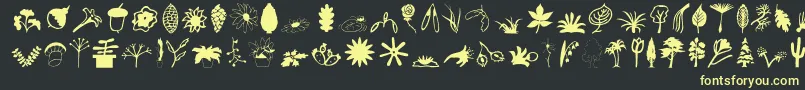 More about Plantso Font Plantso Font – Yellow Fonts on Black Background