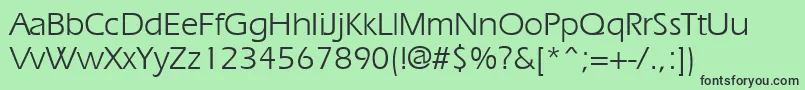 Ergoe Font – Black Fonts on Green Background