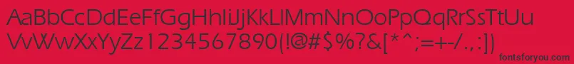 Ergoe Font – Black Fonts on Red Background