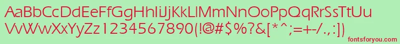 Ergoe Font – Red Fonts on Green Background