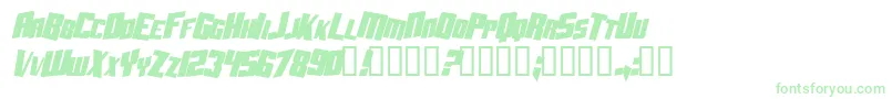 Więcej informacji o czcionce AftershockDebrisCondsolidItalic Czcionka AftershockDebrisCondsolidItalic – zielone czcionki