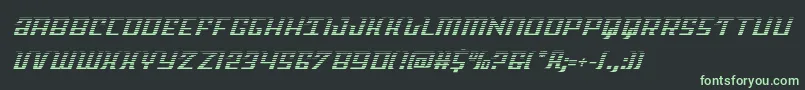 Skycabgrad-fontti – vihreät fontit mustalla taustalla