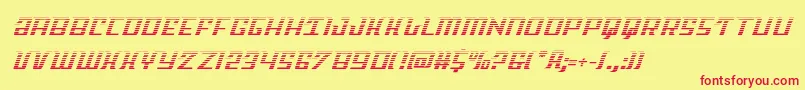 Skycabgrad Font – Red Fonts on Yellow Background