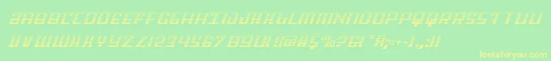 Skycabgrad Font – Yellow Fonts on Green Background