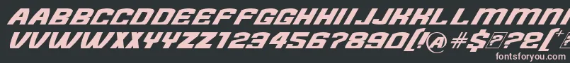 Шрифт NeedForFont – розовые шрифты на чёрном фоне