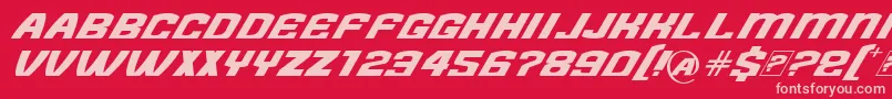 NeedForFont Font – Pink Fonts on Red Background