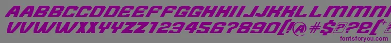 Шрифт NeedForFont – фиолетовые шрифты на сером фоне