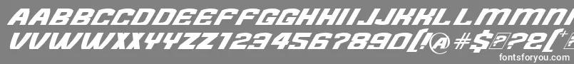 NeedForFont Font – White Fonts on Gray Background