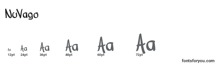 NuVago Font Sizes
