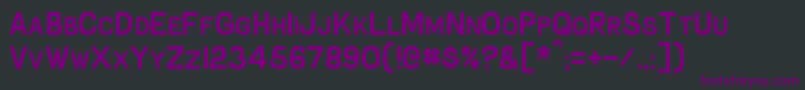 Czcionka Schnaubelt – fioletowe czcionki na czarnym tle
