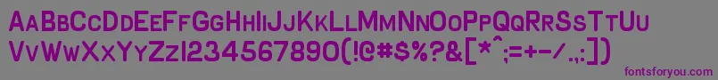 Schnaubelt Font – Purple Fonts on Gray Background