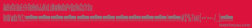 CinematograficaLightTrial Font – Gray Fonts on Red Background