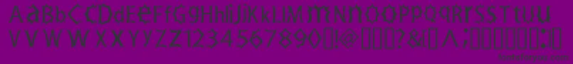 Zimp Font – Black Fonts on Purple Background