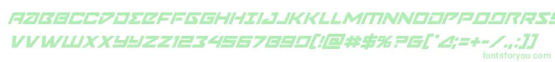 Navycadetsuperital Font – Green Fonts on White Background