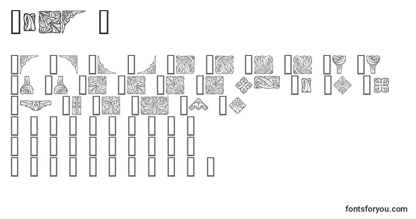 Шрифт Orna 4 – алфавит, цифры, специальные символы
