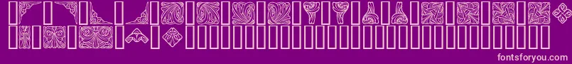 Orna 4 Font – Pink Fonts on Purple Background