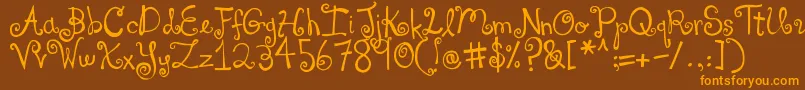 Más sobre la fuente DjbYouMakeMeBlush fuente DjbYouMakeMeBlush – Fuentes Naranjas Sobre Fondo Marrón